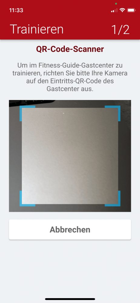 FITWORX App – Eintritt per QR-Code-Scanner