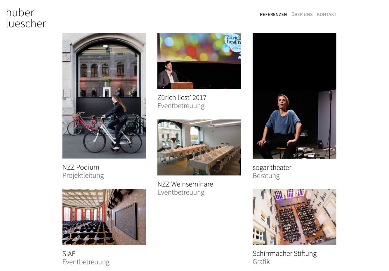 huberluescher – Desktop-Ansicht