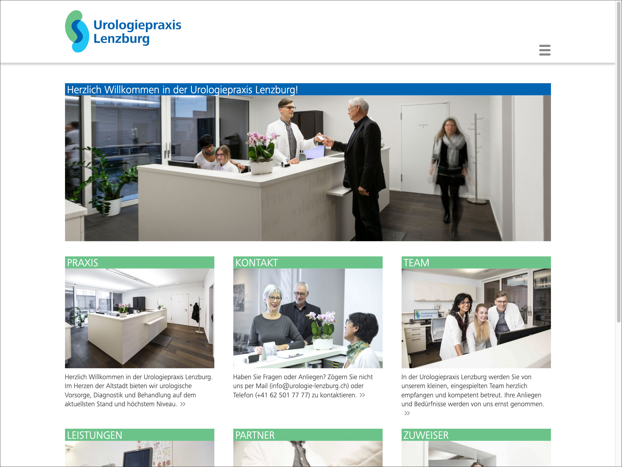 Urologiepraxis Lenzburg Dr. med. Martin Schmidtpeter – Desktop-Ansicht