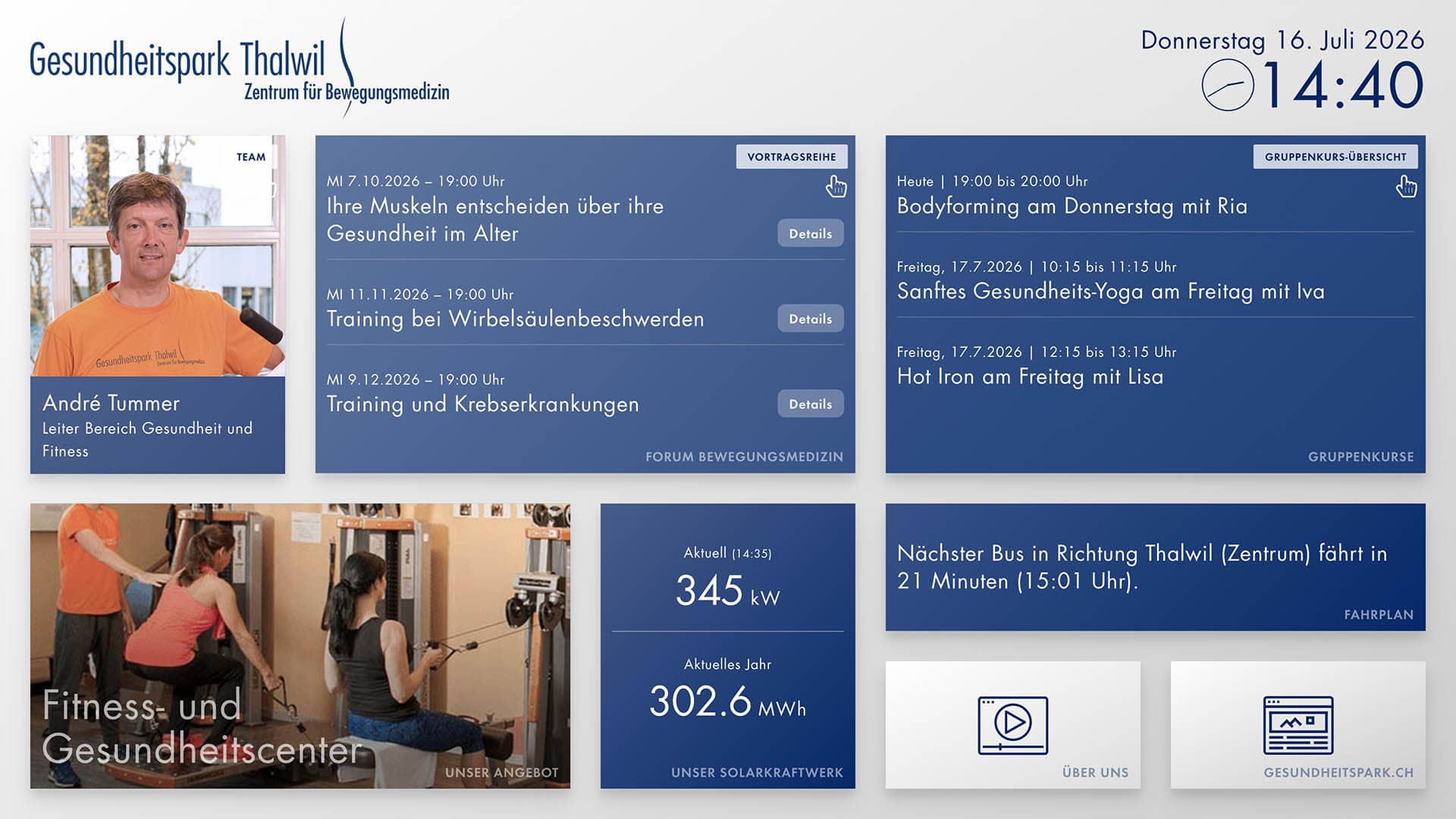 Digital Signage (Touch) – Desktop-Ansicht